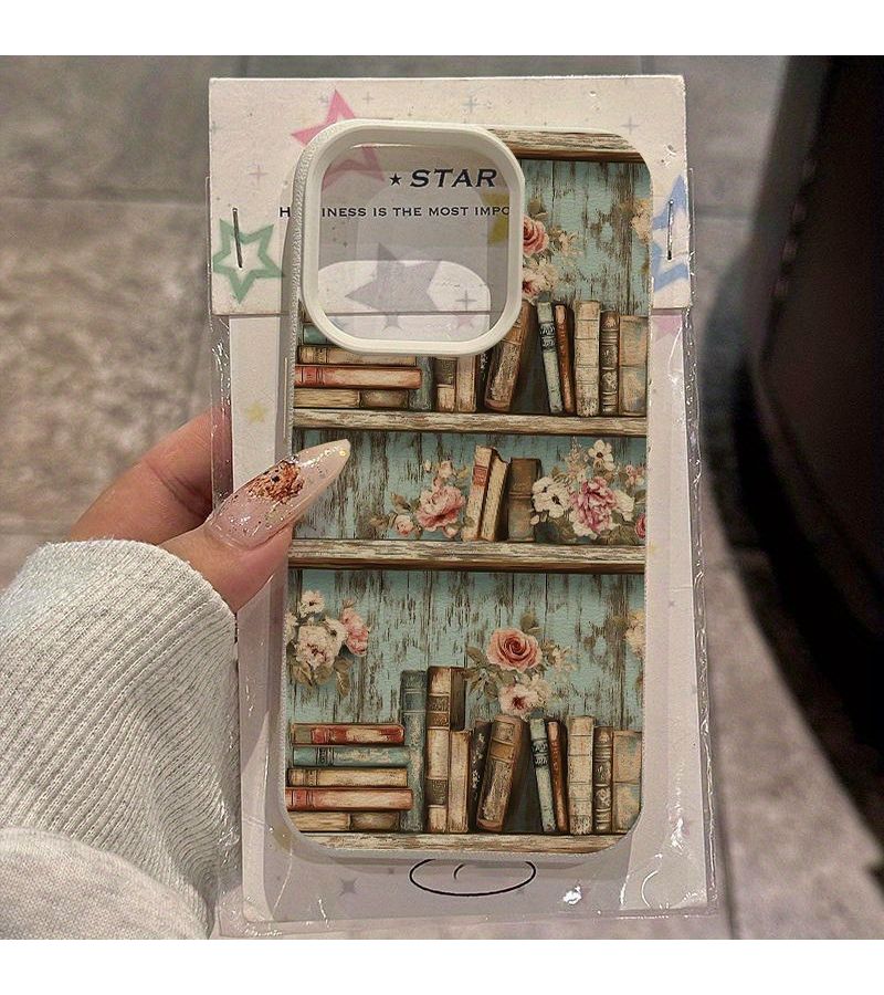 حافظة هاتف من مادة TPU بتصميم كتاب قديم، مناسبة لـ iPhone 16 Pro Max و 14 و 15 و 13 Plus، حماية من السقوط مناسبة للأعمال، ألوان متنوعة - Image 1