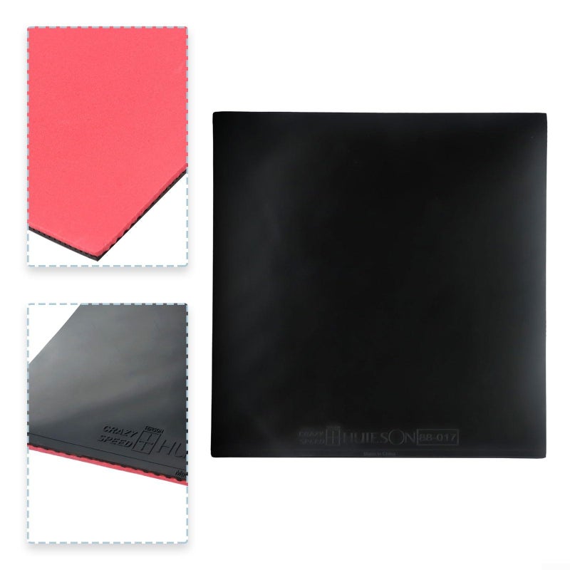 Professional Table Tennis Rubber Sheet Black 2 2mm Sponge High Elasticity Tackiness Replacement Cover - Image 4