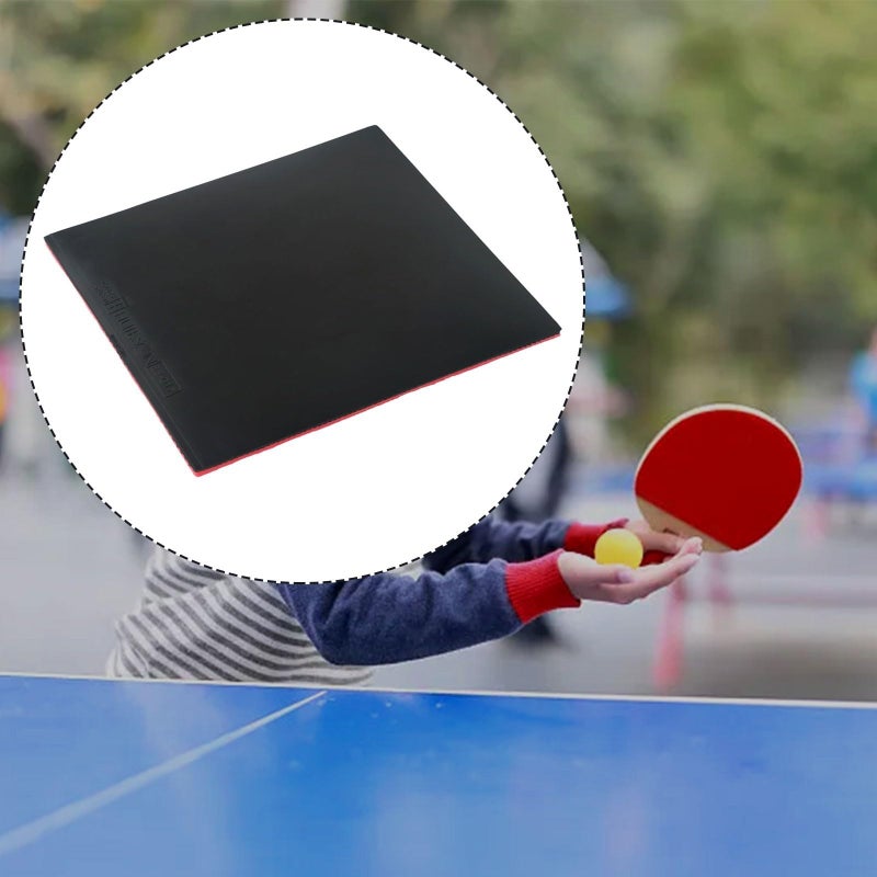 Professional Table Tennis Rubber Sheet Black 2 2mm Sponge High Elasticity Tackiness Replacement Cover - Image 5