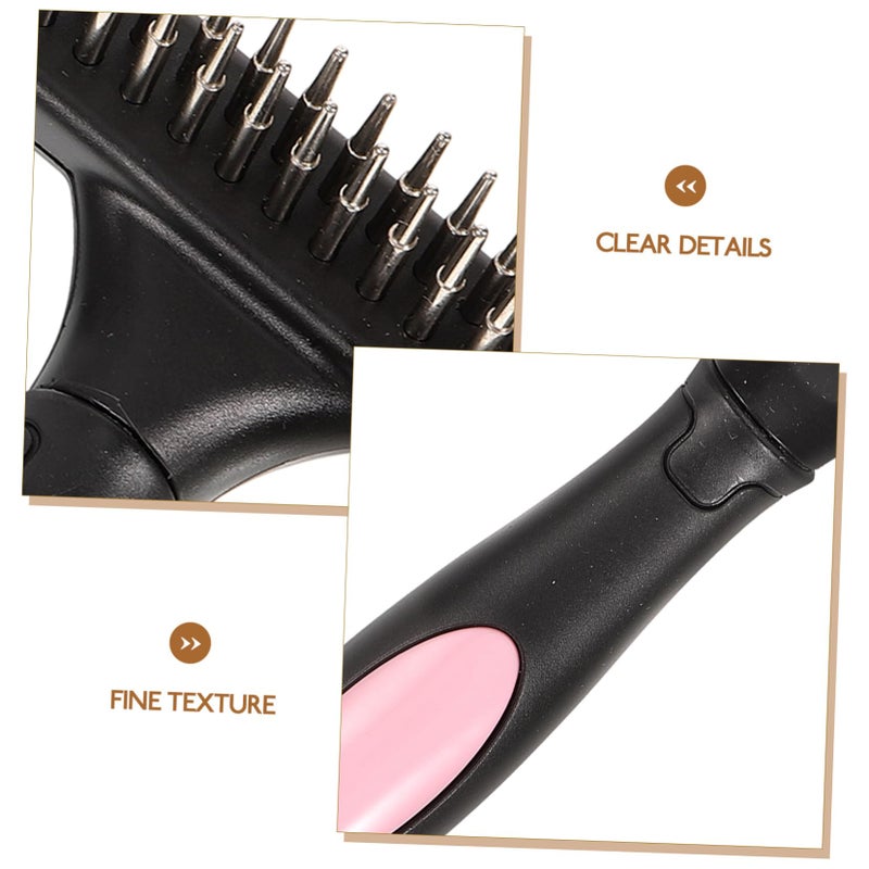 Horse Grooming Comb Brush Lint Remover Ergonomic Handle Pet Grooming Supplies - Image 5