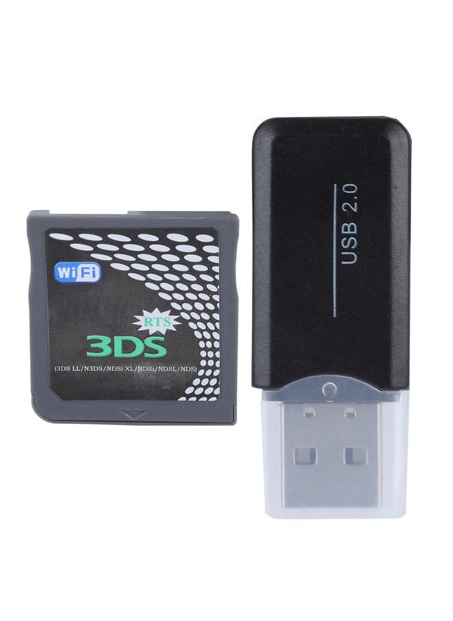 Thoraya High Quality RTS 3DS NDS Mini Cartridge Card for Game USB Auto Update Black  - Image 1