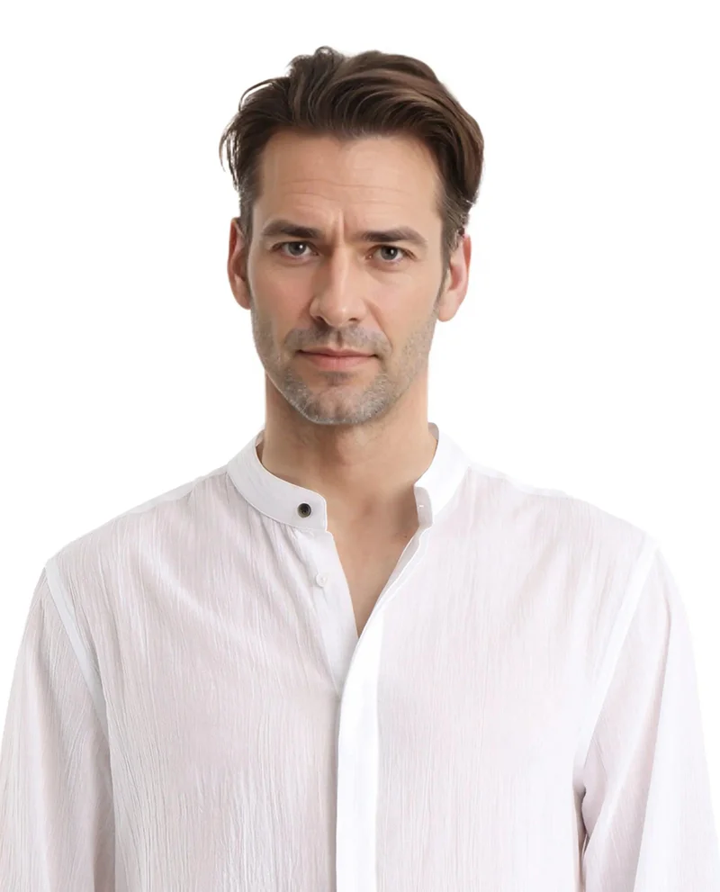 Rare Rabbit Men's Creased Effect Cotton Shirt