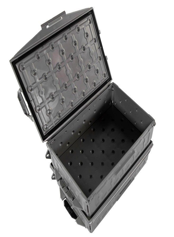 طقم YakAttack TracPak Combo، عبارة عن صندوقين لتخزين معدات الصيد قابلين للتكديس مع قاعدة تثبيت على مسار، لون رمادي داكن (SSO-1002-BG) | ملحقات صيد الكاياك - Image 3