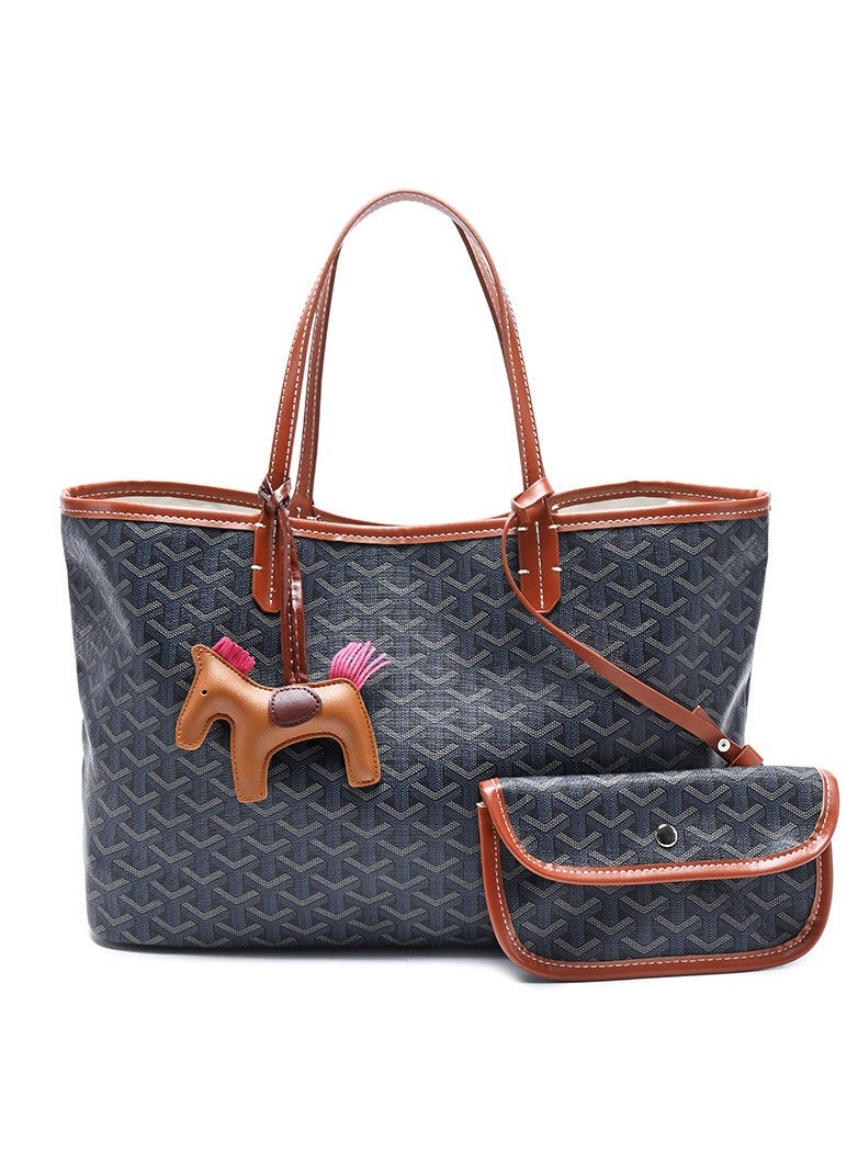 Generic EMO Dog Tooth Tote Bag Travel Bag Vegetable Basket Shopping Bag Pendants Random  - Image 1