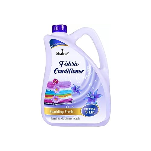 Shatras Eco-Friendly Fabric Conditioner, After Wash Liquid Fabric Softener,Softness, Shine & Long Lasting Freshness, Non Toxic - Lavender - 5000 Ml - Image 1