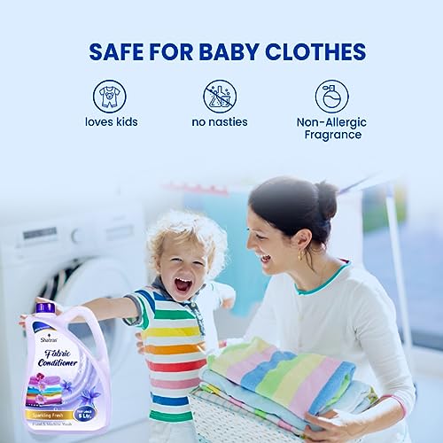 Shatras Eco-Friendly Fabric Conditioner, After Wash Liquid Fabric Softener,Softness, Shine & Long Lasting Freshness, Non Toxic - Lavender - 5000 Ml - Image 5