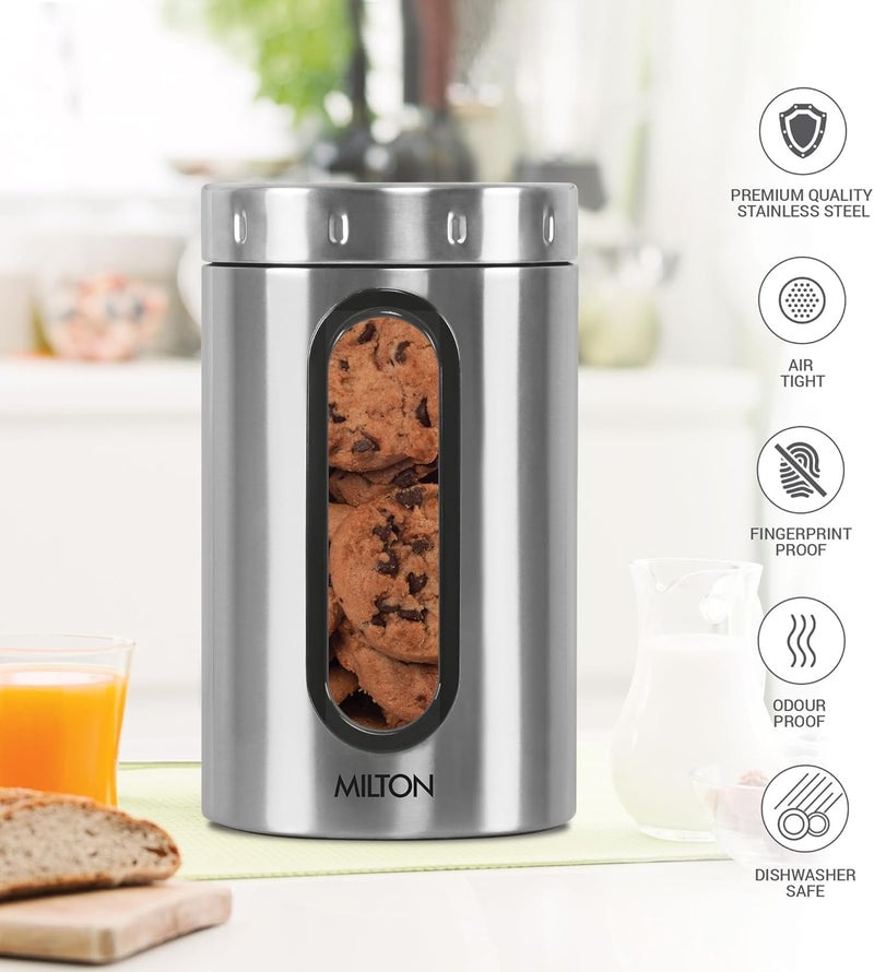 MILTON Steel Crispy 2000 Storage Jar - 2 Litres - Image 3