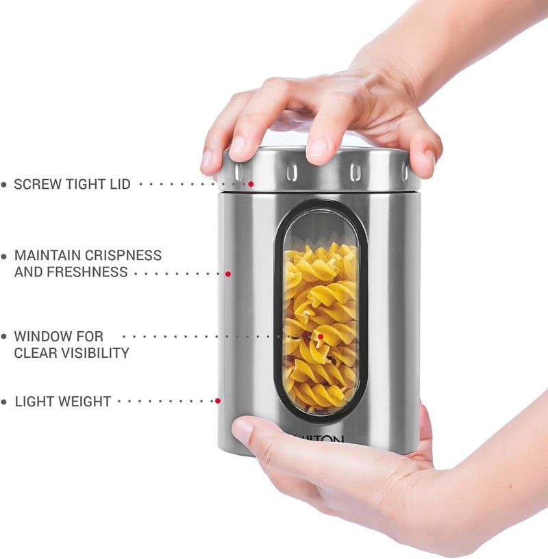 MILTON Steel Crispy 2000 Storage Jar - 2 Litres - Image 4