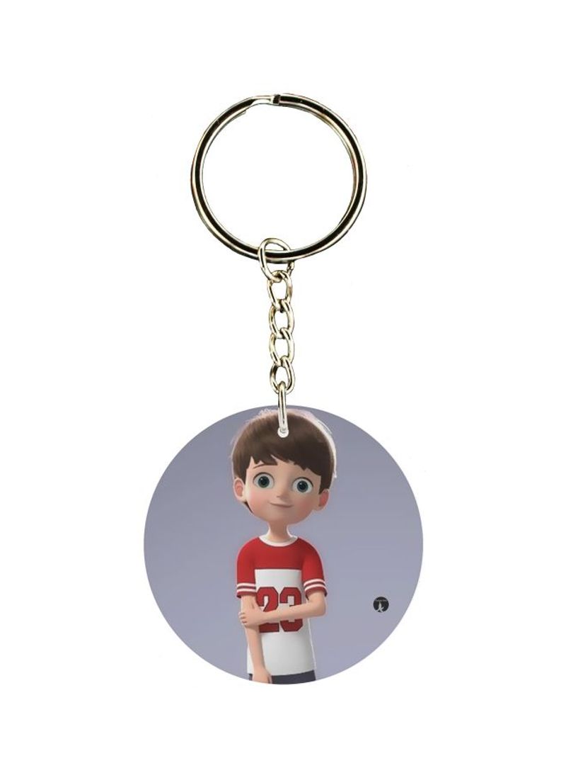 RKN Boy Printed Double Sided Keychain