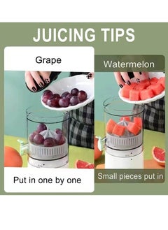 ELTRAZONE Portable Electric Citrus Juicer, Rechargeable Orange Juicer Squeezer, Household Small Citrus Juicer, Multifunctional Juicer Machines for Grapefruit Lime Pomegranate with USB  - Image 3