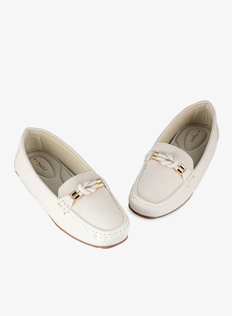 Vincci Beige Women Pointed Toe Flat Pumps for Women | Best Price UAE