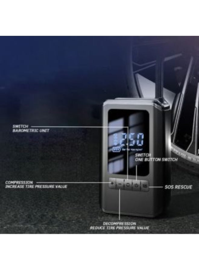 Portable Cordless Tire Inflator with Electric Pump for Car, Bike and Tire-029 - Image 5