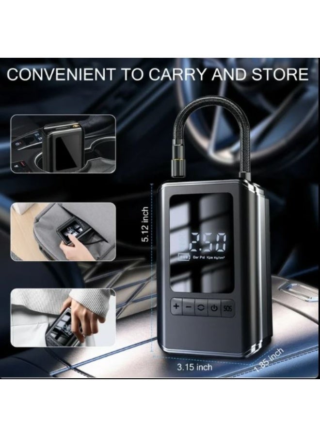 Portable Cordless Tire Inflator with Electric Pump for Car, Bike and Tire-029 - Image 2