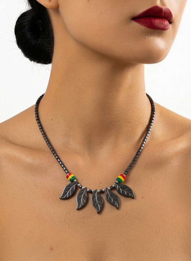 Take Two Leaf Shapes Necklace - Image 1