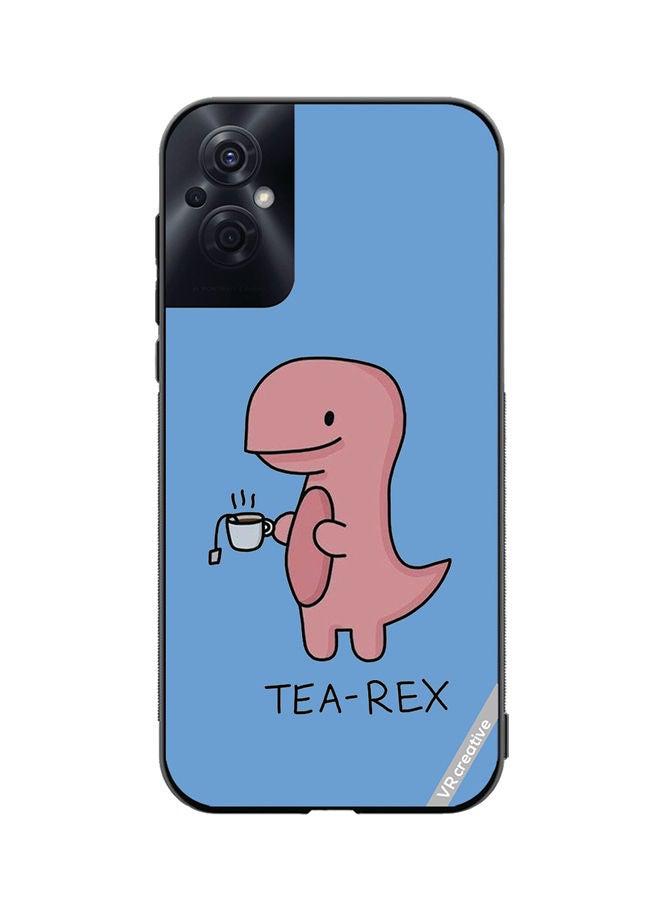 VR CREATIVE Protective Case Cover For Oppo Reno8 Z Tea Rex Design Multicolour - Image 1