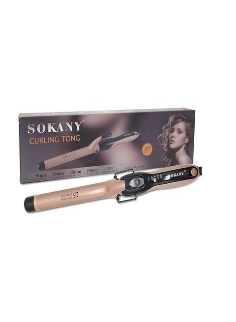 جهاز كي لفرد الشعر المجعد الأسطوانية مقاس 25 مم من سوكاني CL 666، متعدد الالوان
