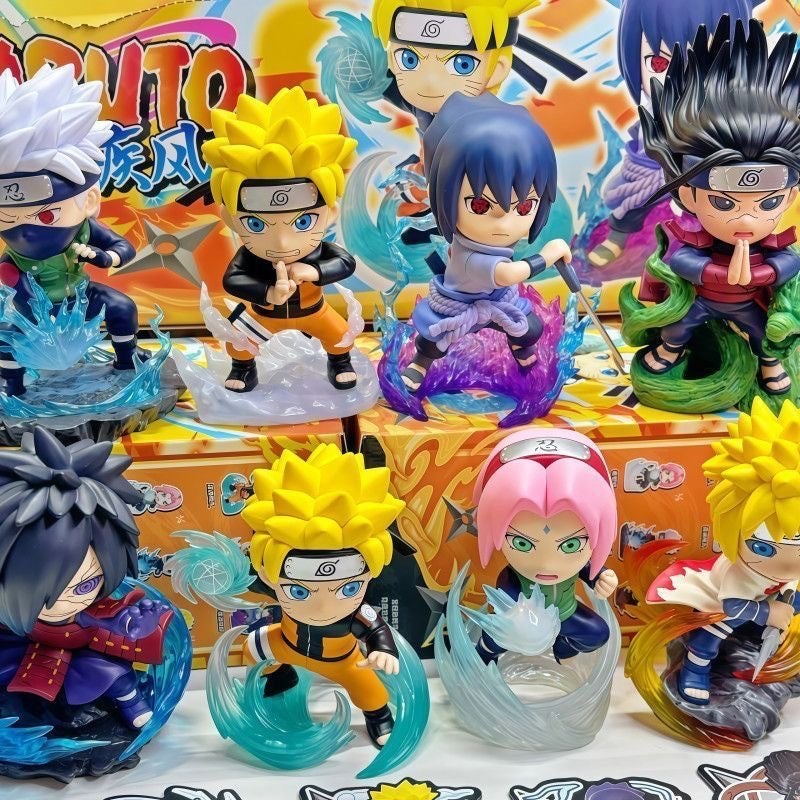 Naruto Q Version Anime Figure Blind Box - Resin Collectible Stand Model for Display and Gift - Image 3