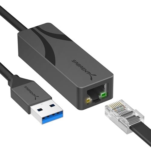 SABRENT USB 30 to 25 Gigabit Ethernet Adapter USBA to 25GbE Network Adapter Aluminum Housing PlugandPlay Backward Compatible with 1010010002500 Mbps Bus Powered NTUA25 - Image 1