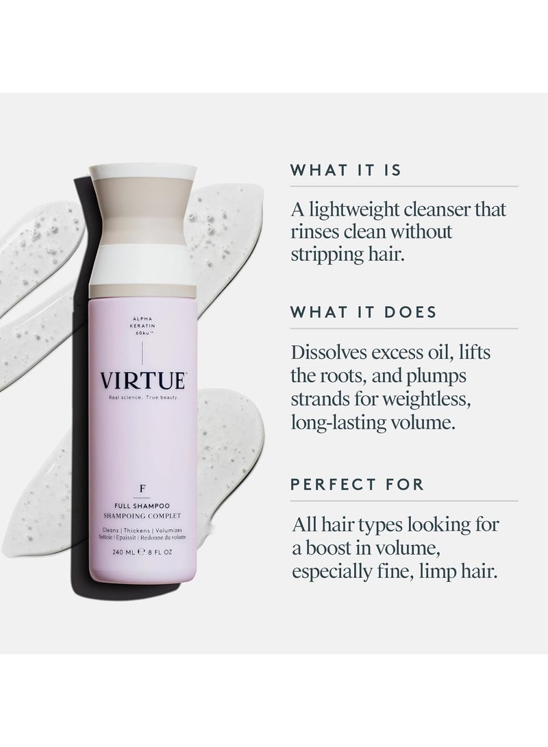 فيرتشو شامبو كامل فيرتو 2 أونصة سائلة  | ألفا كيراتين يثخن الشعر ويكثفه | خالي من الكبريتات، خالي من البارابين، آمن على الألوان، نباتي - Image 2