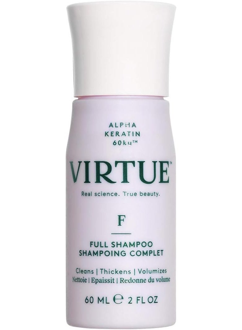 فيرتشو شامبو كامل فيرتو 2 أونصة سائلة  | ألفا كيراتين يثخن الشعر ويكثفه | خالي من الكبريتات، خالي من البارابين، آمن على الألوان، نباتي - Image 1