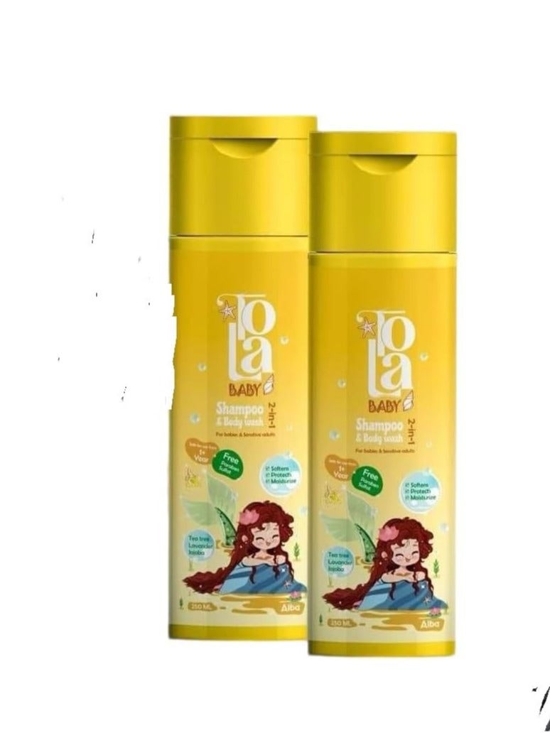TOla Baby Shampoo 2 Pack 500ml 1+1