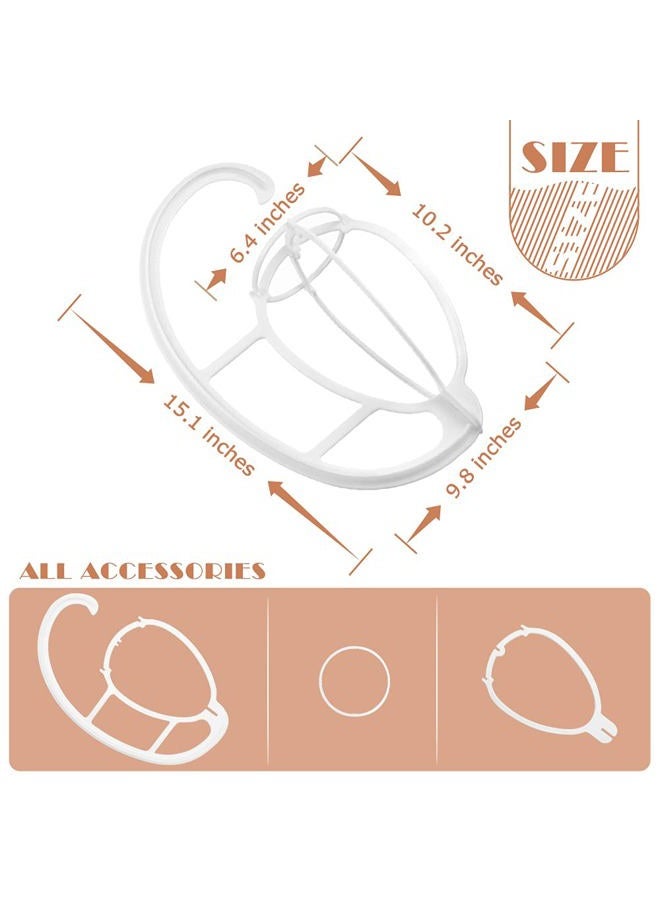 Dreamlover 2 Pack Wig Hanger, White Portable Hanging Wig Stand for All Wigs and Hats, Collapsible Wig Dryer, Durable Wig Stand Tool Holder, Hat and Cap Holder - Image 3