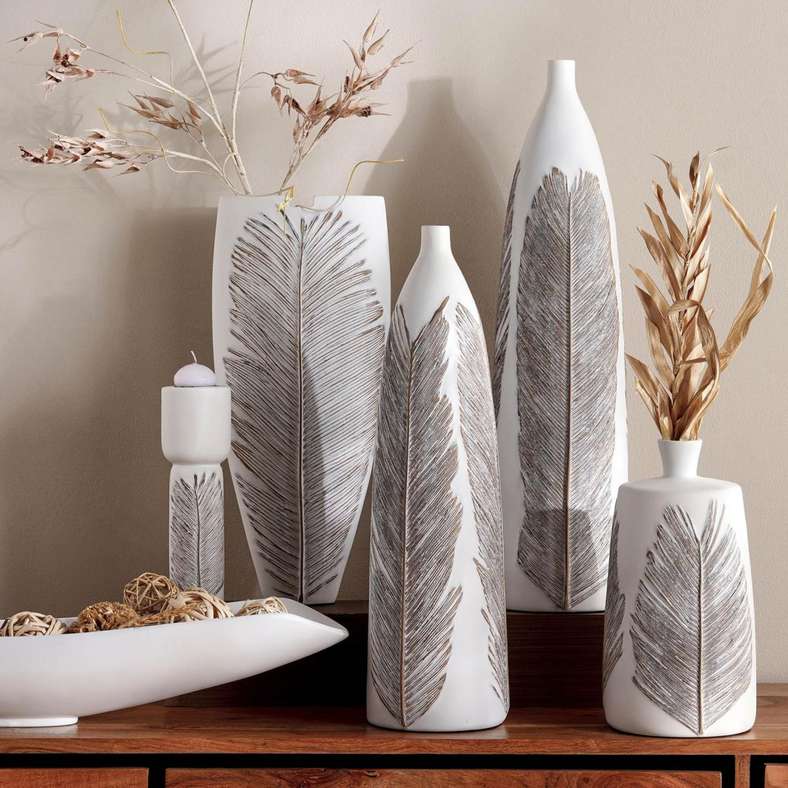 Pan Home حامل الشموع مارين - أبيض - Image 3