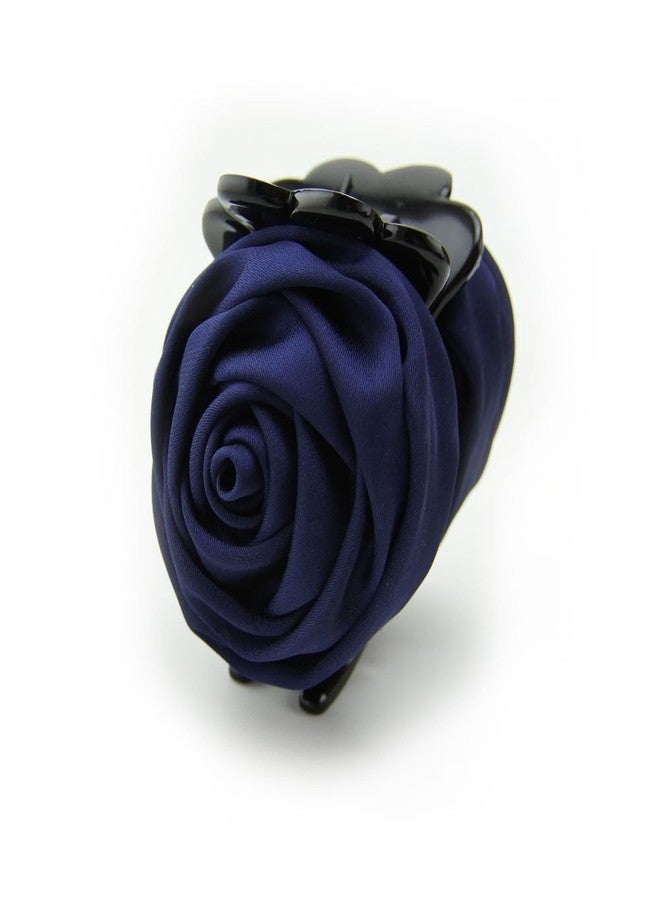 Meilliwish Flower Cloth Beautiful Hair Claw Clip for Women 1 PCS(D67)(Blue) - Image 1