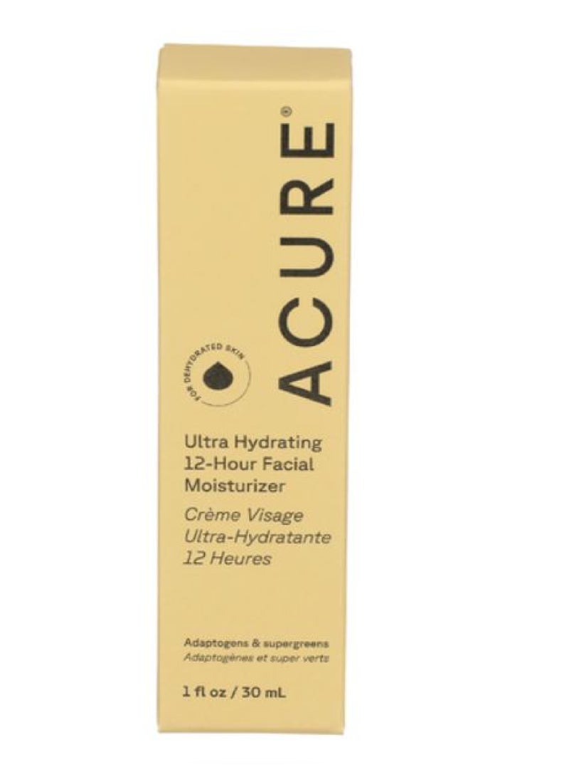 Acure مرطب وجه فائق الترطيب لمدة 12 ساعة من أكور 30 مل