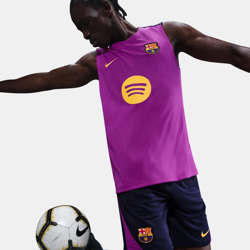 Nike Purple Men's FC Barcelona Strike Sleeveless Football Top for Men | Best Price UAE