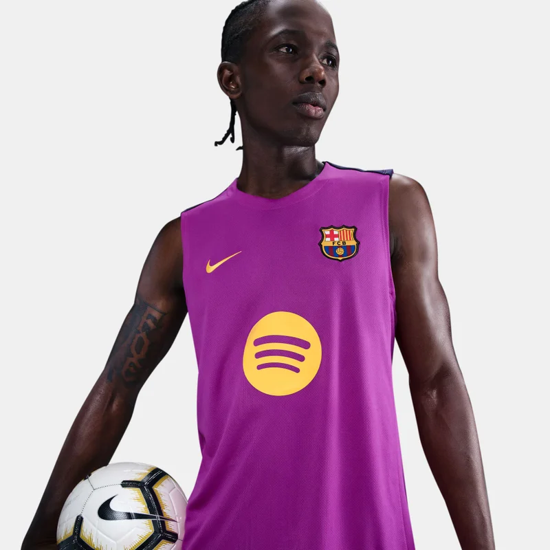 Nike Purple Men's FC Barcelona Strike Sleeveless Football Top for Men | Best Price UAE