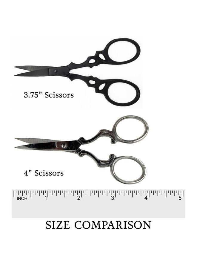 Badass Beard Care Beard & Mustache Stainless Steel Trimming Scissors For Men - Extremely Sharp and Durable (Silver) - Image 2
