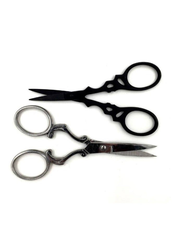 Badass Beard Care Beard & Mustache Stainless Steel Trimming Scissors For Men - Extremely Sharp and Durable (Silver) - Image 3