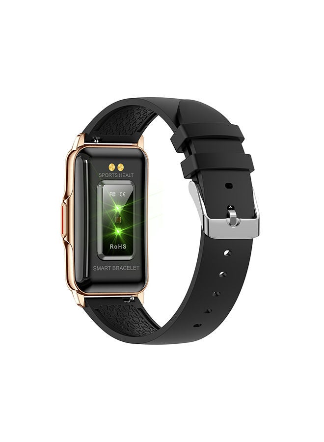 AROAQ H80 1.47 inch Golden Smart Watch Multi Sport Mode Fitness Bracelet IP67 Waterproof Health Watch Sleep Monitoring With Black Silicone Strap - Image 4