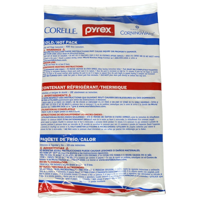 PYREX Pyrex Ice Pack  Large ColdHot Pack  Original Genuine Pyrex 2Pack