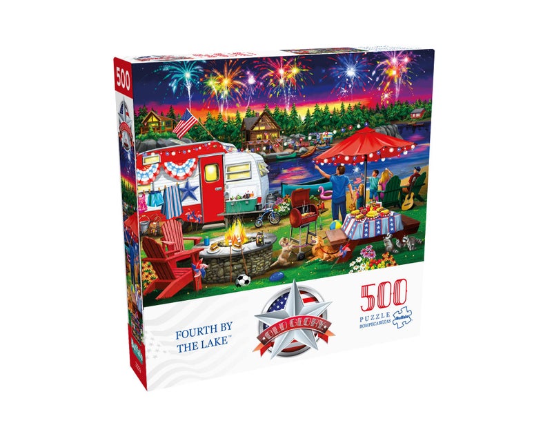 Buffalo Games - Nancy Wernersbach - Fourth by the Lake - 500 Piece Jigsaw Puzzle For Adults -Challenging Puzzle Perfect for Game Nights - Finished Size is 21.25 x 15.00 - Image 3