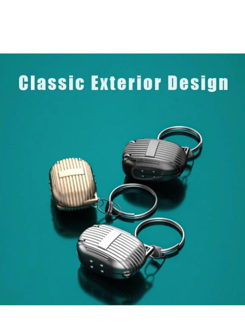 Excefore مقص أظافر صغير قابل للطي من الفولاذ المقاوم للصدأ، مقص أظافر محمول للسفر مع مبرد أظافر، مقص أظافر محمول مع سلسلة مفاتيح، فضي - Image 4