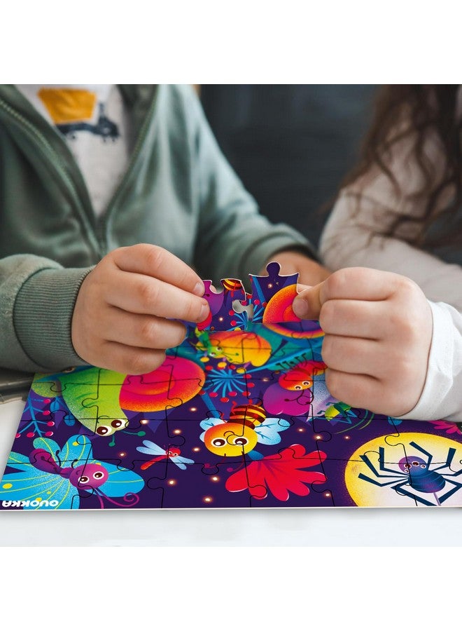 QUOKKA Puzzles for Toddlers 4-6 - 4 x 30 Pieces Puzzles for Kids Ages 3-4 - Dinosaur & Animals Learning Jigsaw Puzzles for Kids 3-5 Years Old - Educational Toys for Boy and Girl - Image 4