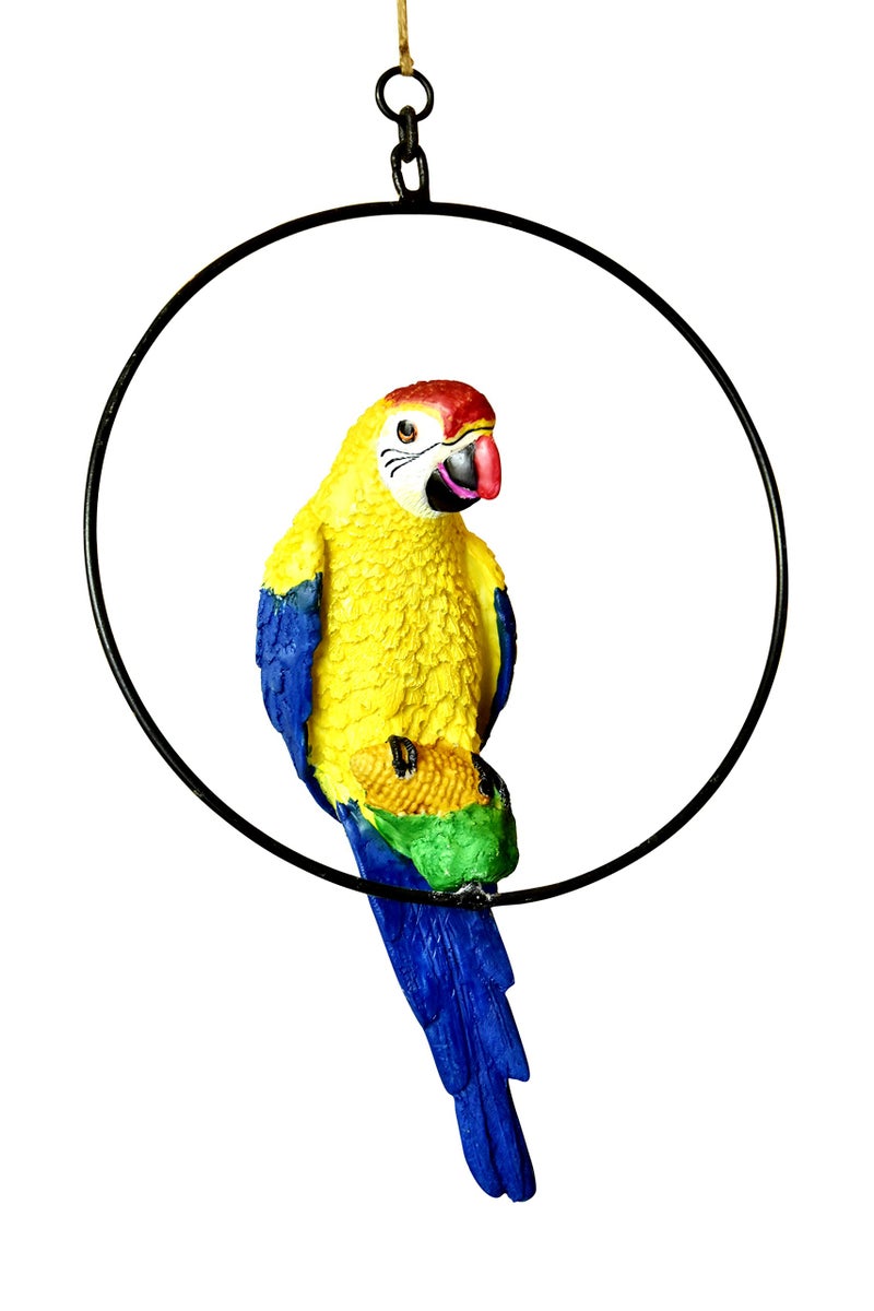Mariner's Creation Mariners Creation Hanging Parrot for Home DÉCOR Outdoor Hanging Garden DÉCOR & Gift SHOWPIOECE SIZE-30.5X10.5X10.5 CM - Image 2