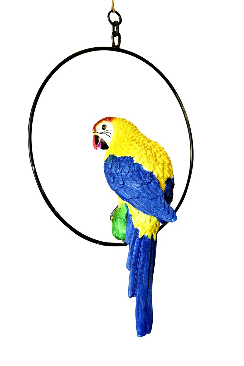 Mariner's Creation Mariners Creation Hanging Parrot for Home DÉCOR Outdoor Hanging Garden DÉCOR & Gift SHOWPIOECE SIZE-30.5X10.5X10.5 CM - Image 3