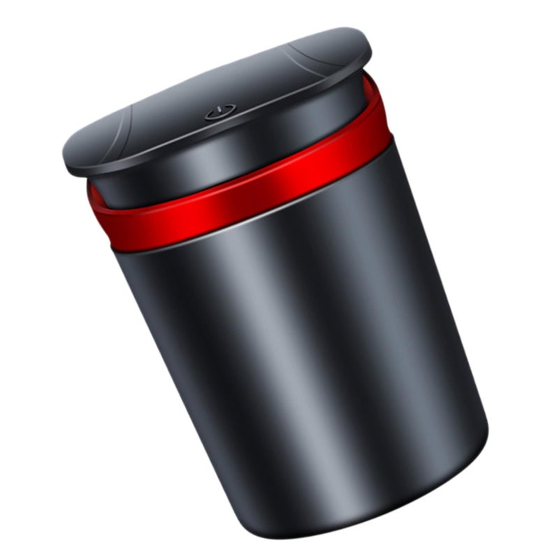 Red Portable Outdoor Car Ashtray With Lid Cigarette Ash Holder For Smokers - Image 2