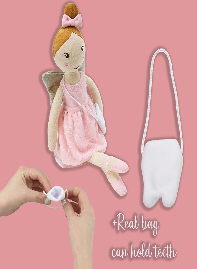 free-space Tooth Fairy Soft Plush Ballet Doll with Little Tooth Bag Christmas Holiday Birthday Gifts for Kids - Image 4