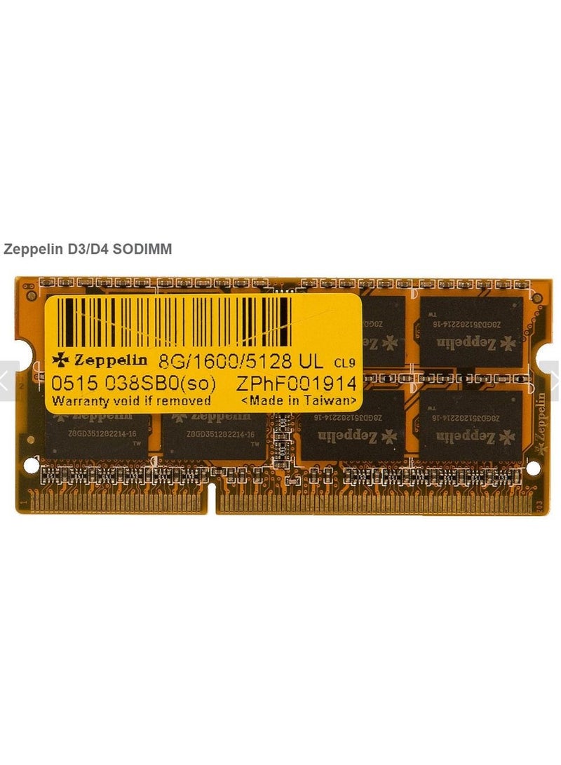 Zeppelin LAPTOP SODIMM  4GB PC1600MHz.  - Image 1