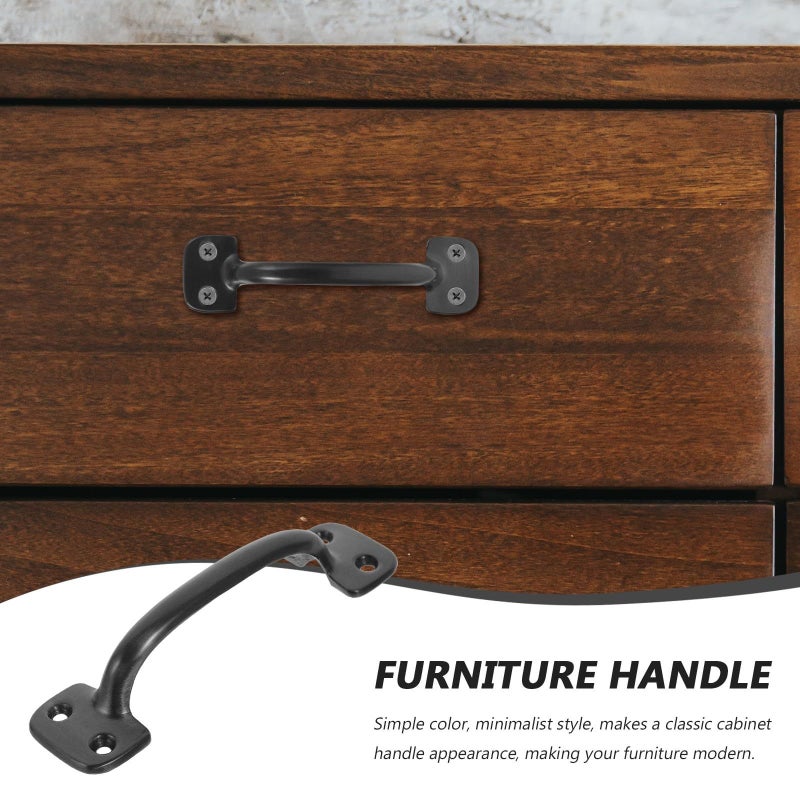 Black Bow Shaped Cabinet Door Pull Handle 101mm Hole Center Modern Kitchen Wardrobe Drawer Hardware - Image 4