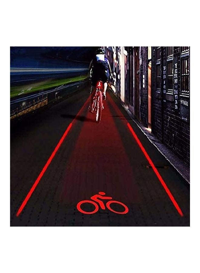 NIBEMINENT Bicycle Laser Projector Rear Tail Light  - Image 2