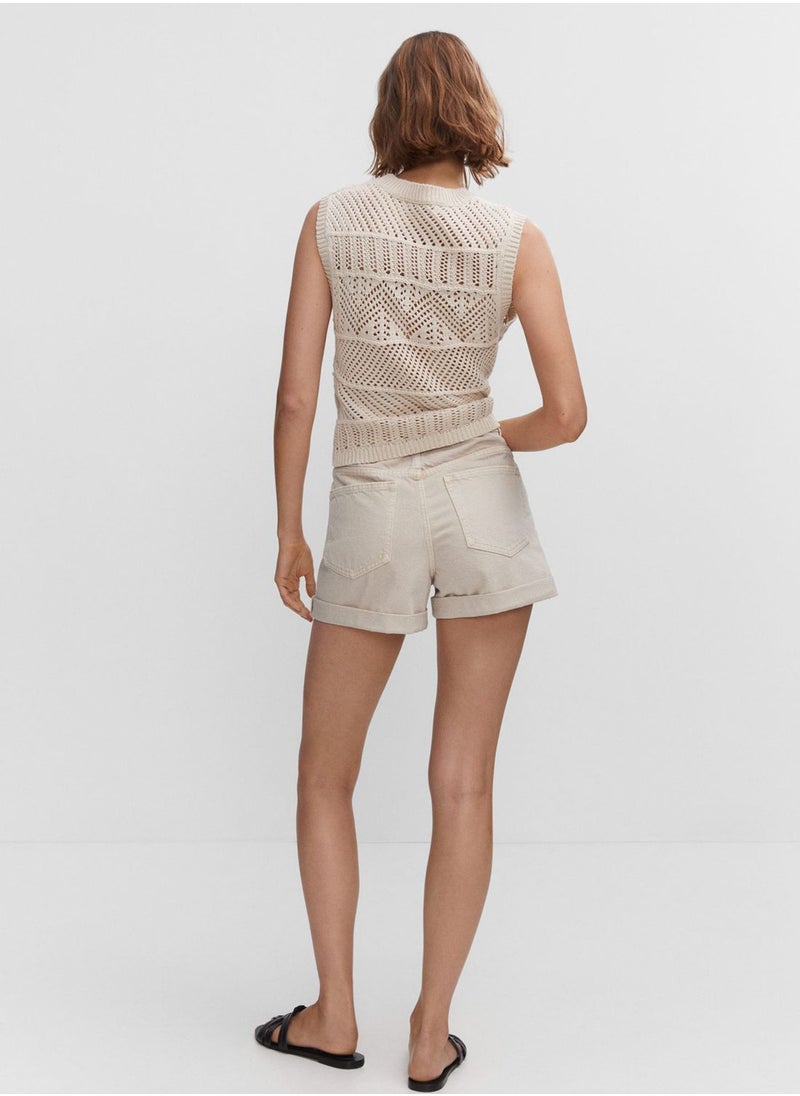 MANGO - High Waist Short - Image 1