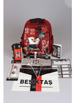 Beşiktaş New Season Licensed Kindergarten Bag and 15 Piece Stationery and School Set  - Image 1