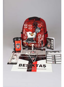 Beşiktaş New Season Licensed Kindergarten Bag and 15 Piece Stationery and School Set  - Image 2