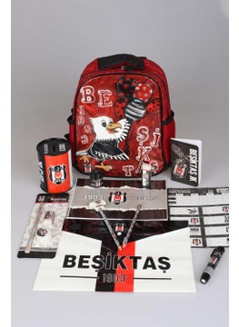 Beşiktaş New Season Licensed Kindergarten Bag and 15 Piece Stationery and School Set  - Image 3