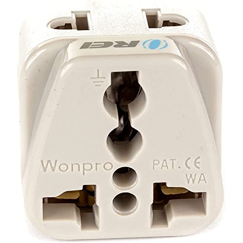 OREI India to Brazil (Type N) Travel Adapter Plug - 2 in 1 - CE Certified - RoHS Compliant - White Color (DB-11C) - Image 2